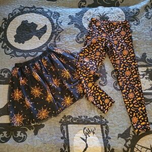 Wonder Nation Black and Orange Halloween Skirt